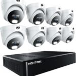 Night Owl 12 Channel NVR Security System with 2TB Hard Drive and 8 Wired IP 4K Plus Deterrence Dome Cameras
