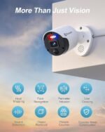 Swann 12MP Security Camera System, 16 Channel NVR with 4TB, 16 IP Cameras Indoor Outdoor Home, 6k Mega HD PoE Wired,Video Analytics, 2-Way Audio, Sirens, Color Night Vision, True Detect, 1690008B8DE - Image 2