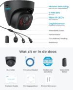 Reolink 5MP Smart PoE Buiten Beveiligingscamera met persoon/voertuig detectie, Dome CCTV IP Camera IP66 weerbestendig, Time-Lapse, Videotoezicht Camera met Audio opnamen, RLC-520A zwart - Image 2
